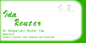 ida reuter business card